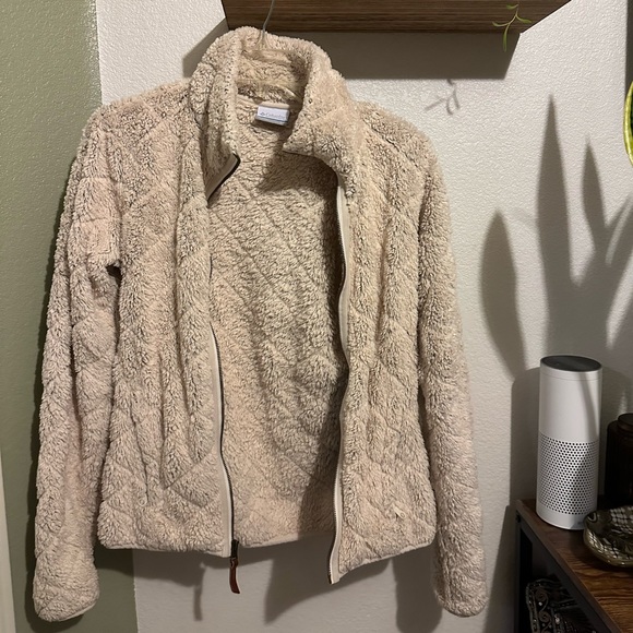 Beige Columbia Zipup Jacket - Picture 4 of 4